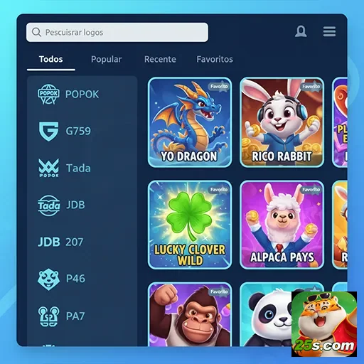 Ilustração de Experimente jogos online de slots no 25s com agilidade